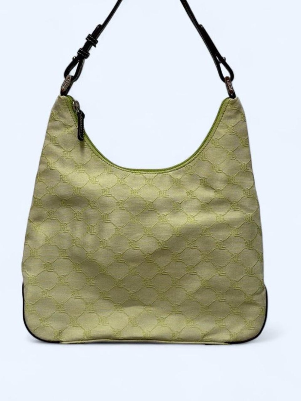 Authentic Lime Green Quilted Shoulder Bag